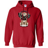 PUG DOG - Cute Pug Puppy Dj Wearing Headphones and Glasses T Shirt & Hoodie